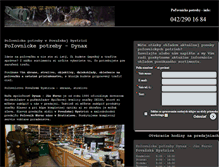 Tablet Screenshot of polovnickepotreby-dynax.sk